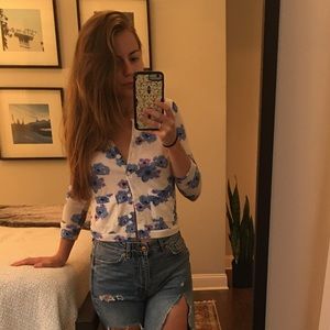 Cooperative Floral Cardigan